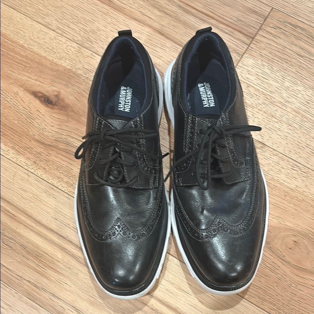 Johnston&Murphy Black Leather Men's Shoes